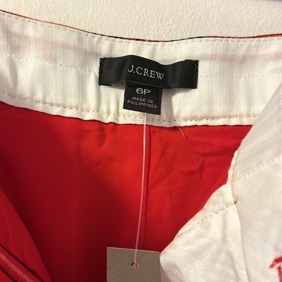 NWT JCrew red plaid holiday suit. Pants are 6p, jacket is 4p - Picture 13 of 15